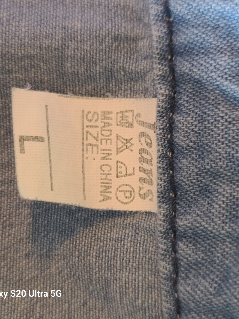 Light Wash Distressed Denim Shirt Dress - Light Blue - Picture 7 of 9